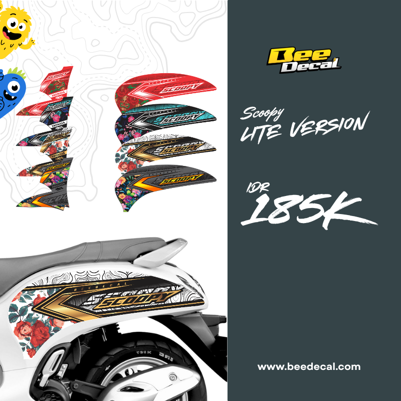SCOOPY STIKER LITE VERSION 😊 BEEDECAL