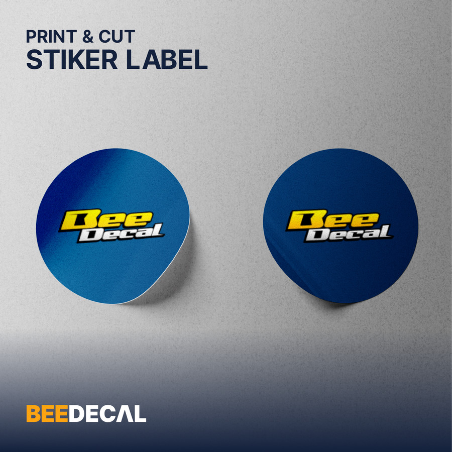 Print Stiker, Print and Cutting, Print Label Kemasan BeeDecal
